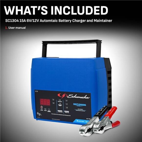 SC1304 6/12V Fully Automatic Battery Charger and 3/15A Maintainer - Picture 4 of 7